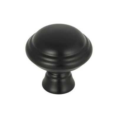 Top Knobs Henderson Knob 1 1/4" in Flat Black