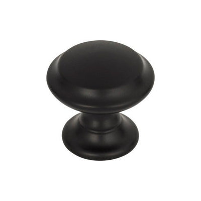 Top Knobs Barrow Knob 1 1/4" in Flat Black