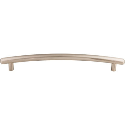 Top Knobs Curved Bar Pull 12" c-c Appliance Pull in Brushed Satin Nickel