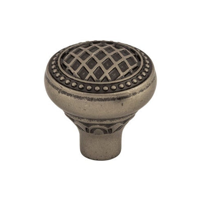 Top Knobs Trevi Round Knob 1 5/16" in Pewter Antique