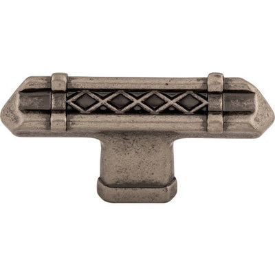 Top Knobs Tower Bridge T-Handle 2 5/8" in Pewter Antique