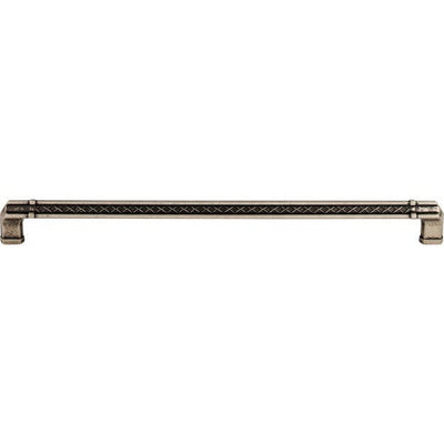 Top Knobs Tower Bridge Pull 12" c-c in Pewter Antique