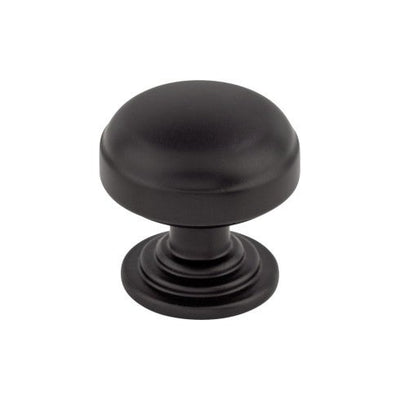 Top Knobs Ellis Knob 1 1/4" in Flat Black