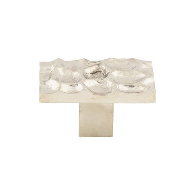 Top Knobs Cobblestone Rectangle Knob 1 7/8" in Polished Nickel