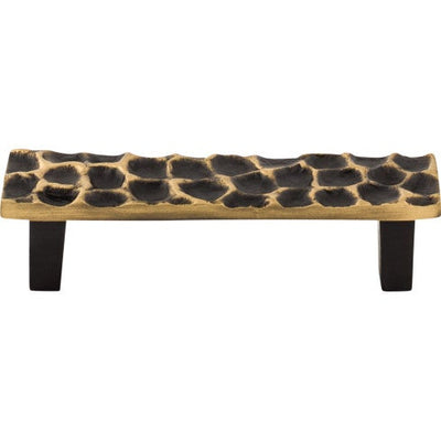 Top Knobs Cobblestone Pull 3 3/4" c-c in Brass Antique
