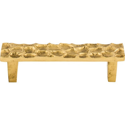 Top Knobs Cobblestone Pull 3 3/4" c-c in Polished Brass