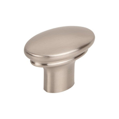 Top Knobs Julian Oval Knob 1 3/8" in Brushed Satin Nickel