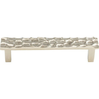 Top Knobs Cobblestone Pull 5 1/16" c-c in Polished Nickel