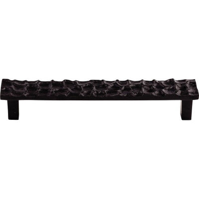 Top Knobs Cobblestone Pull 6 5/16" c-c in Coal Black