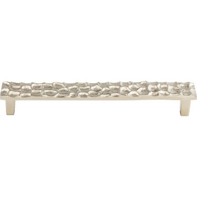 Top Knobs Cobblestone Pull 7 9/16" c-c in Polished Nickel