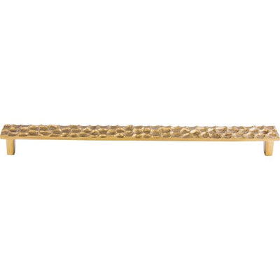 Top Knobs Cobblestone Pull 12 9/16" c-c in Polished Brass