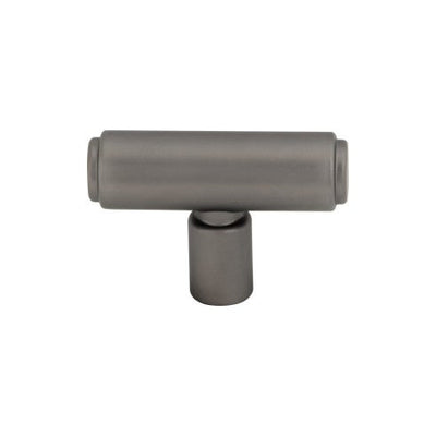 Top Knobs Clarence T-Knob 2" in Ash Gray