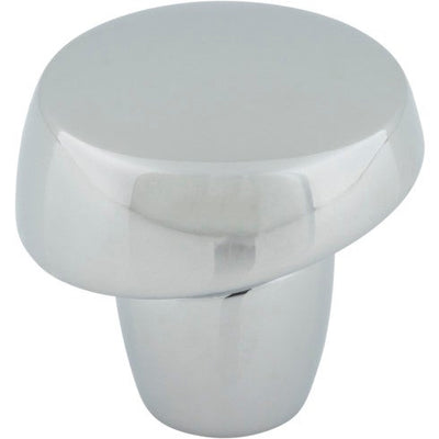 Top Knobs Florham Slant Knob 1 1/4" in Polished Chrome