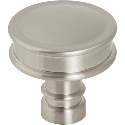 Top Knobs Cranford Knob 1 1/4" in Brushed Satin Nickel