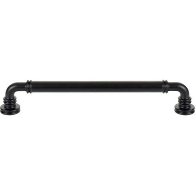 Top Knobs Cranford Pull 7 9/16" c-c in Flat Black