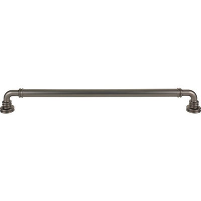 Top Knobs Cranford Pull 18" c-c Appliance Pull in Ash Gray