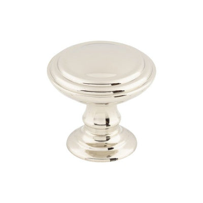 Top Knobs Reeded Knob 1 1/2" in Polished Nickel