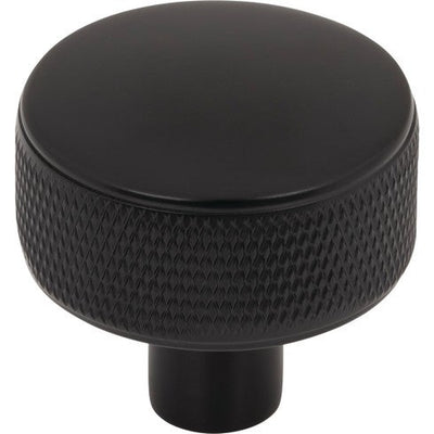Top Knobs Burnham Round Knob 1 1/4" in Flat Black