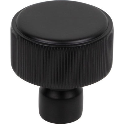 Top Knobs Dempsey Round Knob 1 1/4" in Flat Black