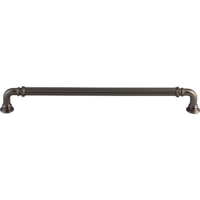 Top Knobs Reeded Appliance Pull 9" c-c in Ash Gray