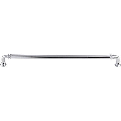Top Knobs Reeded Appliance Pull 12" c-c in Polished Chrome