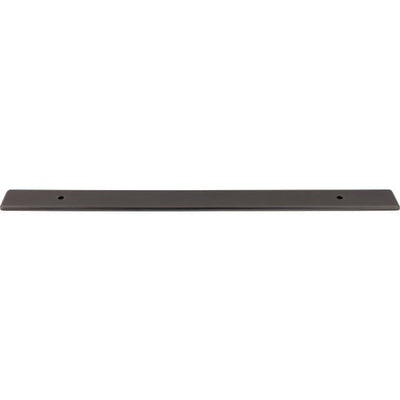 Top Knobs Radcliffe Backplate 12" c-c Appliance Pull in Ash Gray