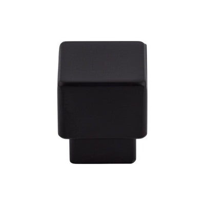 Top Knobs Tapered Square Knob 1" in Flat Black