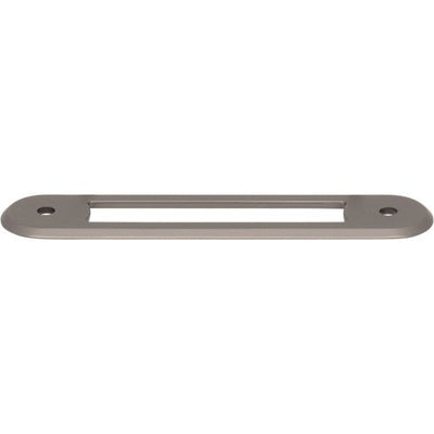 Top Knobs Brockwell Backplate 3 3/4" c-c in Ash Gray