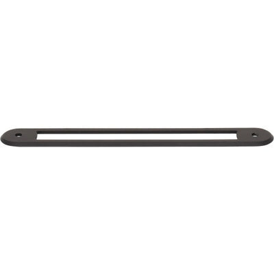 Top Knobs Brockwell Backplate 6 5/16" c-c in Flat Black