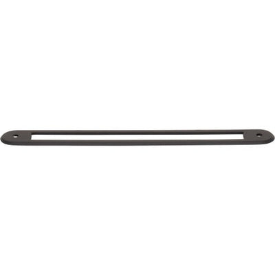 Top Knobs Brockwell Backplate 7 9/16" c-c in Flat Black