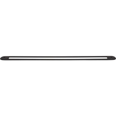 Top Knobs Brockwell Backplate 12" c-c in Flat Black