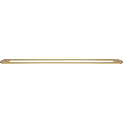 Top Knobs Brockwell Backplate 12" c-c in Honey Bronze