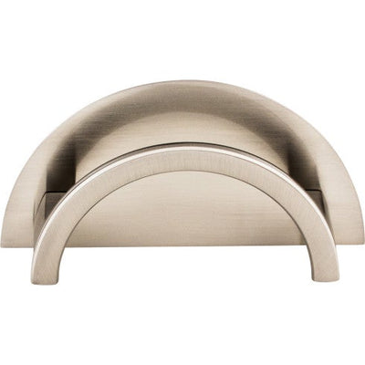 Top Knobs Half Circle Open Pull 3 1/2" c-c in Brushed Satin Nickel