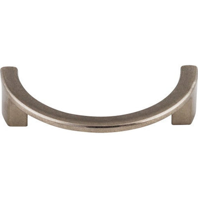 Top Knobs Half Circle Open Pull 3 1/2" c-c in Pewter Antique