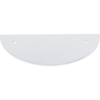 Top Knobs Half Circle Backplate 3 1/2" c-c in Polished Chrome
