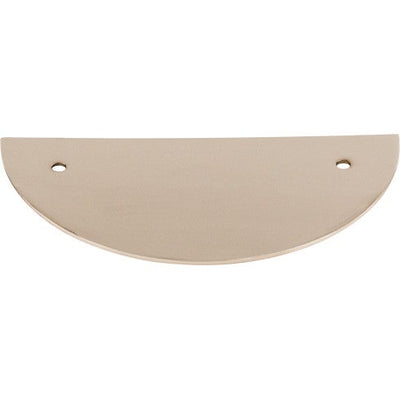 Top Knobs Half Circle Backplate 3 1/2" c-c in Polished Nickel