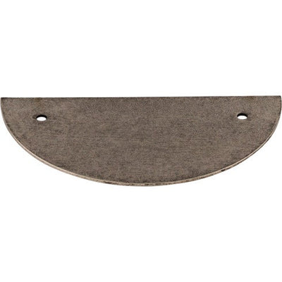 Top Knobs Half Circle Backplate 3 1/2" c-c in Pewter Antique