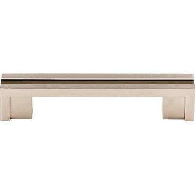 Top Knobs Flat Rail Pull 3 1/2" c-c in Polished Nickel