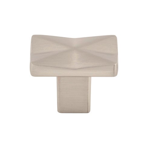 Top Knobs Quilted Knob 1 1/4" in Brushed Satin Nickel