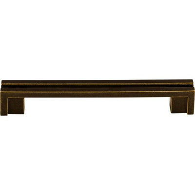 Top Knobs Flat Rail Pull 5" c-c in German Bronze