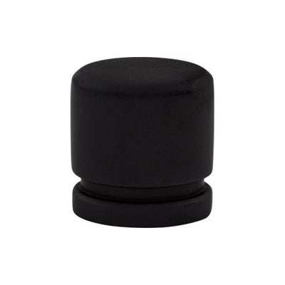 Top Knobs Oval Knob 1" in Flat Black