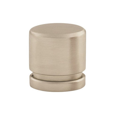 Top Knobs Oval Knob 1" in Brushed Satin Nickel