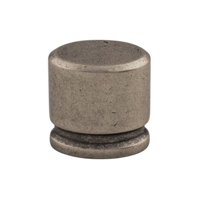 Top Knobs Oval Knob 1 1/8" in Pewter Antique