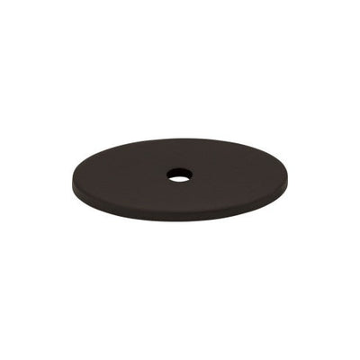 Top Knobs Oval Backplate 1 1/2" in Flat Black