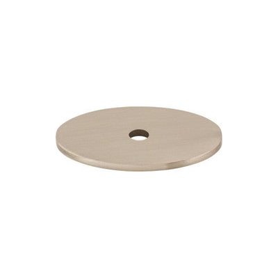 Top Knobs Oval Backplate 1 1/2" in Brushed Satin Nickel