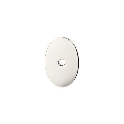 Top Knobs Oval Backplate 1 1/2" in Polished Nickel