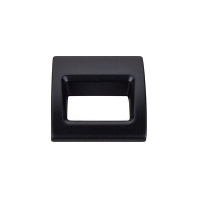 Top Knobs Tango Finger Pull 1 1/8" in Flat Black