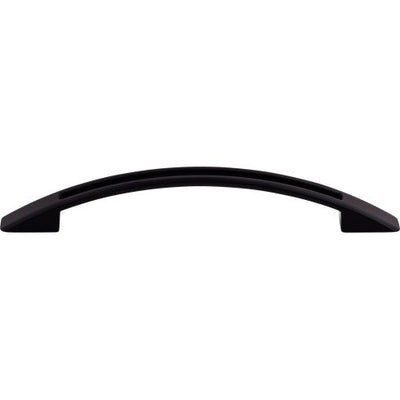 Top Knobs Tango Cut Out Pull 5 1/16" c-c in Flat Black