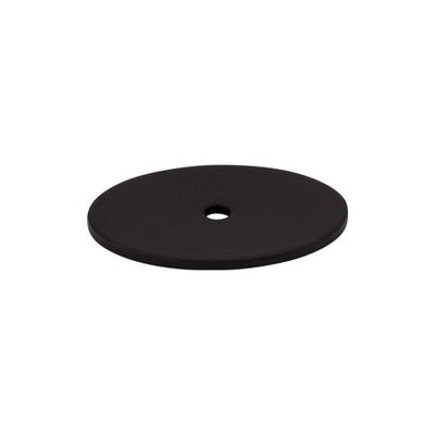 Top Knobs Oval Backplate 1 3/4" in Flat Black