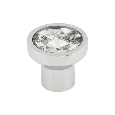 Top Knobs Wentworth Crystal Knob 13/16" in Polished Chrome